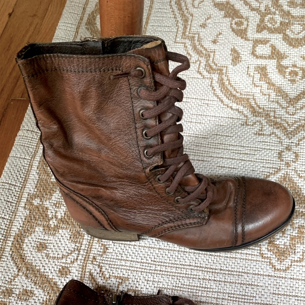Leather boots
